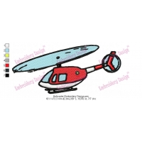 Helicopter Embroidery Design